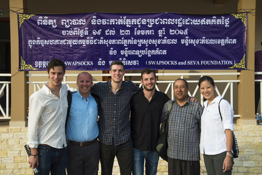 Kampot Eye Center, Eye Department at SWAP Socks Eye Camp Jan 19 2015